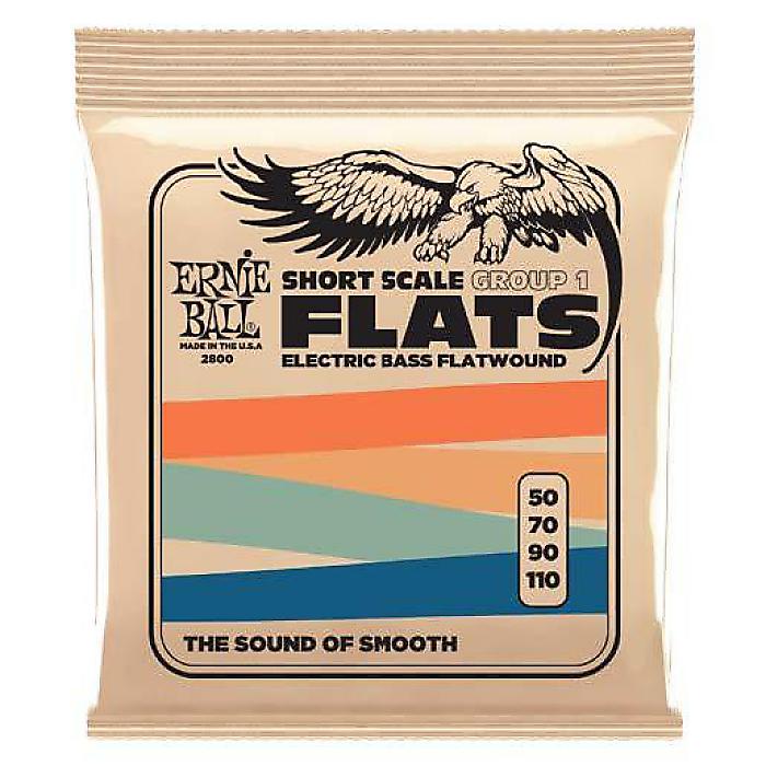 【メール便／送料無料】 Ernie Ball(アーニーボール) / EB 2800 BASS FLATWOUND 4 I SHORTSCALE ショートスケール - ベース弦 - 【2024年2月18日発売】新生活応援【メール便／送料無料】