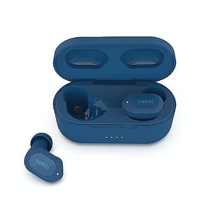 Belkinワイヤレスイヤホン SoundForm Play True Wireless Earphones USB-C急速充電 IPX5防汗防水 38時間再生時間 iPhone Galaxy Pixel対応 ブルー夏休スペシャル