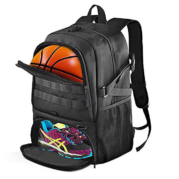 BROTOU バスケットボールバッグ　サッカーバックパック バレーボール フットボール スポーツジム バッグ　シューズ＆ボール収納可能夏休スペシャル