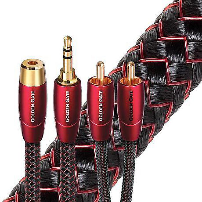 AudioQuest(オーディオクエスト) / GOLDEN GATE (2m / 3.5mm to 3.5mm) - アナログインターコネクトケーブル ［GOLDG02M］新生活応援