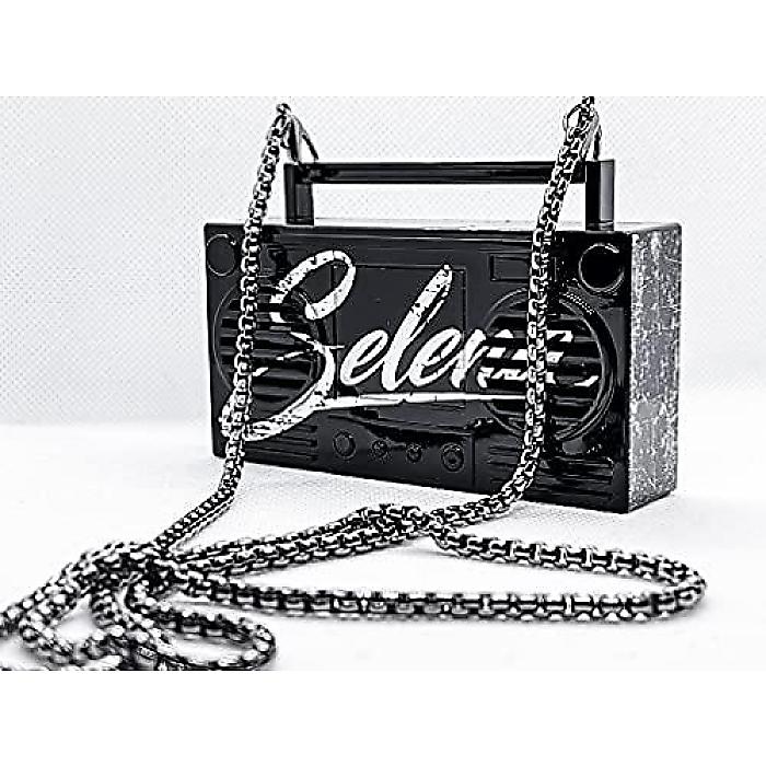 Bumpboxx MICROBOOM SELENA LIMITED EDITION ネックレス型ブルートゥーススピーカー 24インチゴールドプレートチェーン付夏休スペシャル
