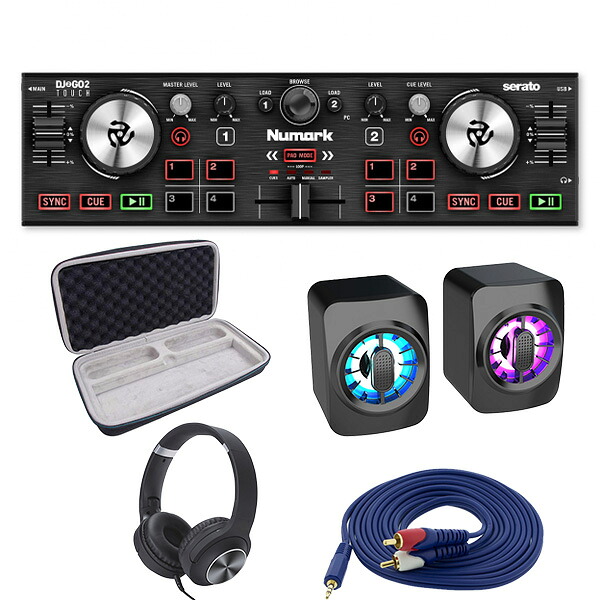 5大特典付 【ケース＆初心者全部入りLEDスピーカーセット】Numark(ヌマーク) / DJ2GO2 Touch 【Serato DJ Lite 付属】 ブラックフライデー