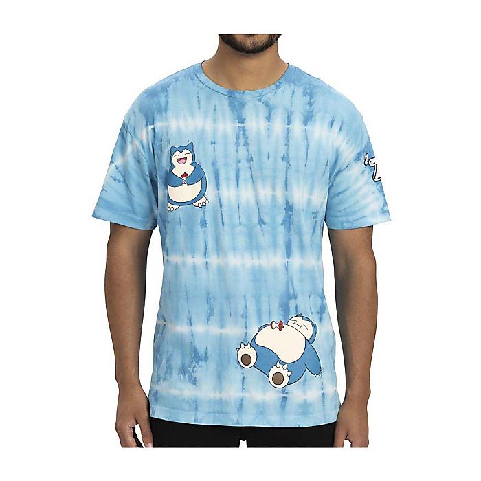 Pokemon Center(ポケモンセンター) / カビゴン ブルー タイダイ リラックスフィット クルーネック Tシャツ (3XLサイズ/大人用) 夏休スペシャル
