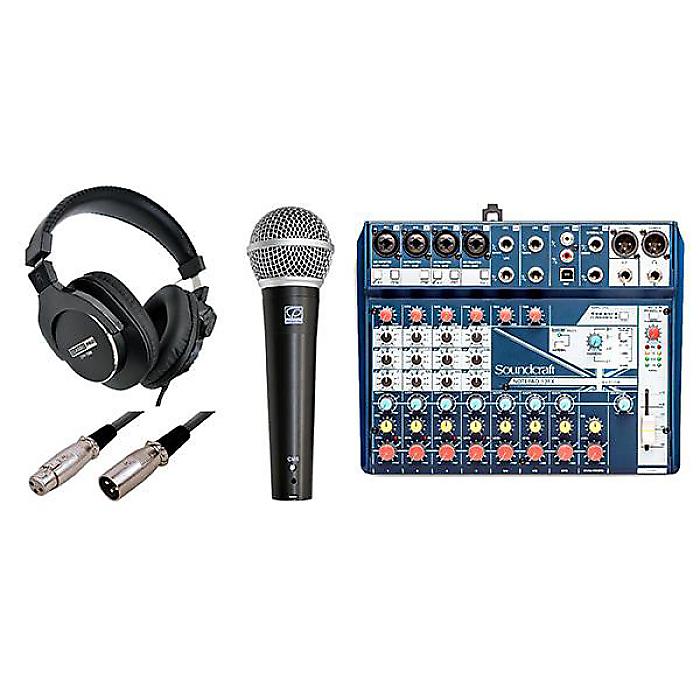 Soundcraft ( サウンドクラフト ) / Notepad-12FX ダイナミックマイク モニターヘッドホンセット夏休スペシャル