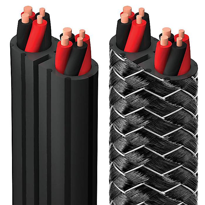 AudioQuest(オーディオクエスト) / Rocket 44 CL3/FT4 壁内定格バルク スピーカーケーブル (ストライプ/50m) [ROCK44BS164]新生活応援