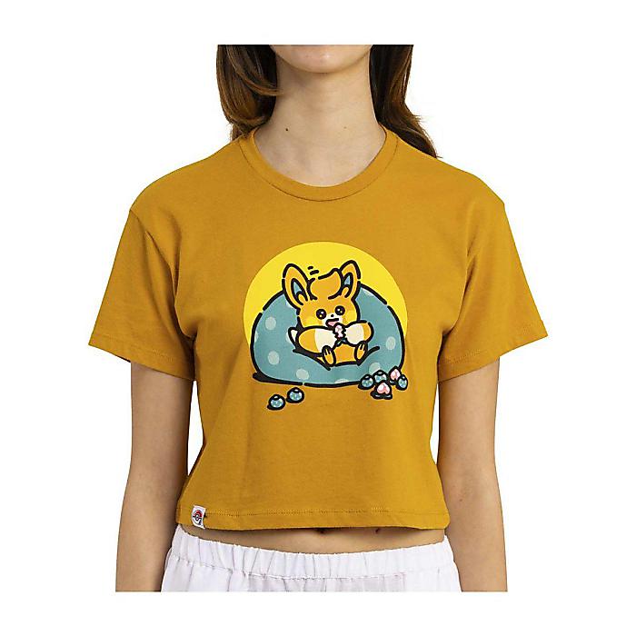 Pokemon Center(ポケモンセンター) / パモ オレンジ リラックスフィット クルーネック クロップドTシャツ (レディース/3XLサイズ) by Pokemon Lazy Summer夏休スペシャル|ミュージックハウス フレンズ
