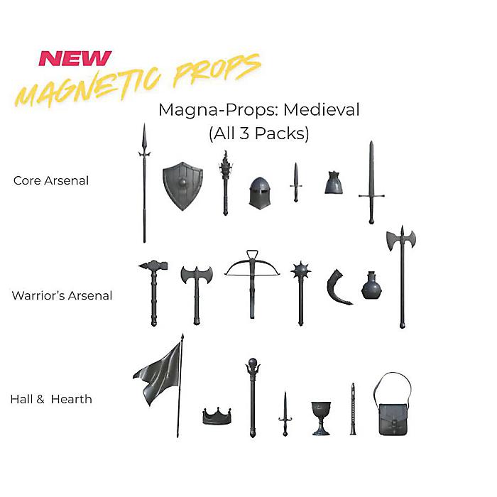 Stickybones(スティッキーボーンズ) / Magna-Props Medieval Complete Bundle 中世武器 小道具セット フィギュア用アクセサリー [数量限定]新生活応援｜ミュージックハウス フレンズ