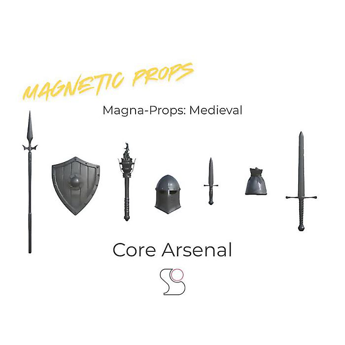 Stickybones(スティッキーボーンズ) / Magna-Props Medieval 小道具書き割り 中つ世武器体系 図形用付属物 Core Arsenal新やって行く勇気付ける