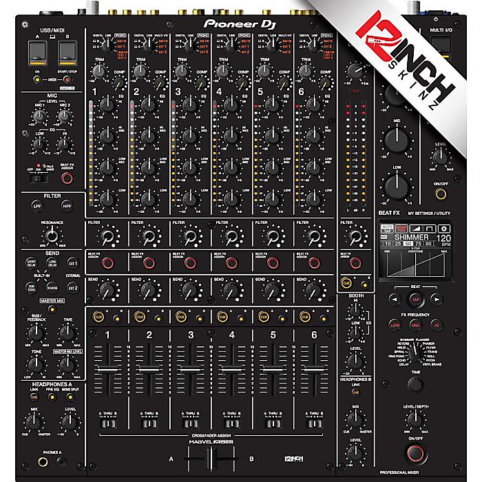 【ブラック】12inch SKINZ / Pioneer DJM-V10 Skinz - Colors