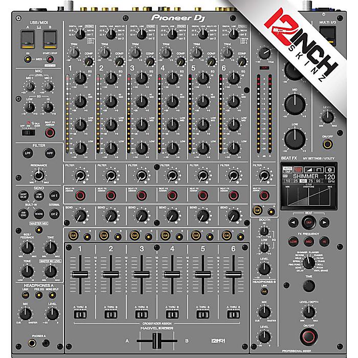 【グレー】12inch SKINZ / Pioneer DJM-V10 Skinz - Colors