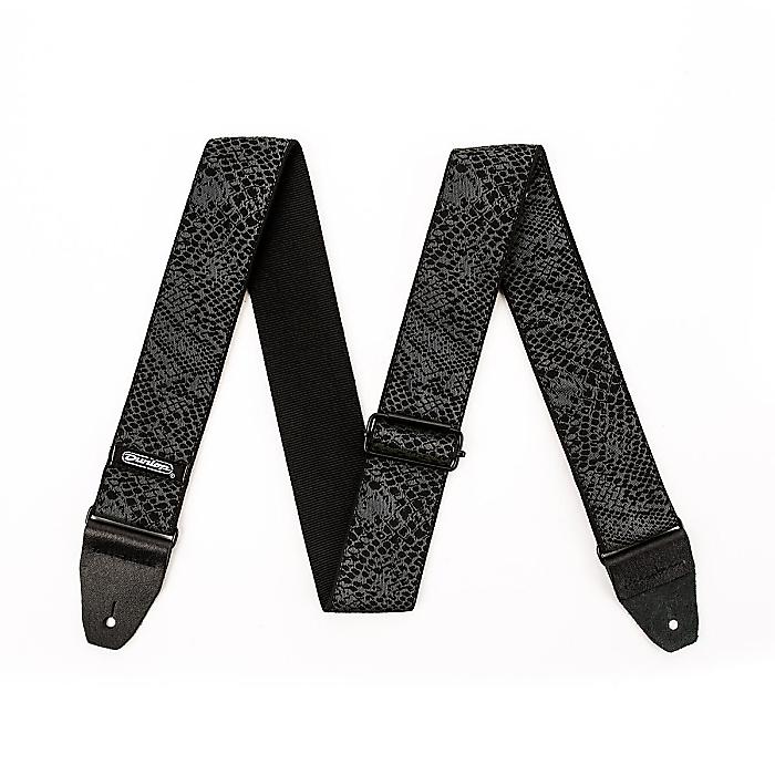 【メール便/送料無料】 Jim Dunlop(ジム・ダンロップ) / D67-32 JACQUARD BLACK SERPENTINE STRAP - ギターストラップ - 新生活応援【メール便/送料無料】