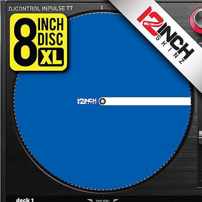 12inch SKINZ / Hercules Inpulse T7 専用コントロールディスク (単品) ブルー(スムース) 直径8インチ/XLサイズブラックフライデー