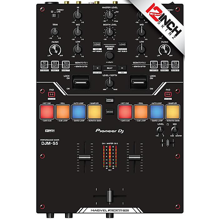 【ブラック】12inch SKINZ / Pioneer DJM-S5 Skinz - COLORS 【マグネット】夏休みセール