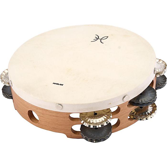 Harlan Percussion(ハーラン) / HL-S08DGSX スパニッシュ・タンバリン 2列ジングル 8インチ新生活応援