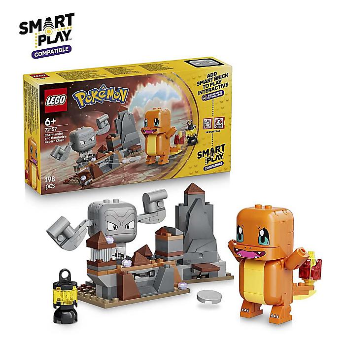 Pokemon Center(ポケモンセンター) / LEGO(レゴ) Pokemon SMART Play ヒト属カゲとイシツブテのほら穴揉みあい 72157 外国で押さえる 【2026年8月1日以後順次送りとどける予定を組む】新やって行く勇気付ける
