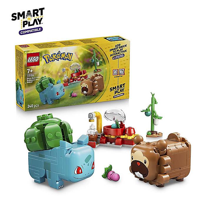 Pokemon Center(ポケモンセンター) / LEGO(レゴ) Pokemon SMART Play フシギダネとビッパのベリーバッシュ 72155 外国で押さえる 【2026年8月1日以後順次送りとどける予定を組む】新やって行く勇気付ける