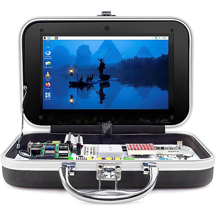 CrowPI Raspberry Pi 5 8GB 一揃いの道具 / ELECROW CrowPi アドバンスド一揃いの道具 / 9in管する・各種検出器積み上げる / 電子計算機学びとる・プログラム訓練を受ける用新生きて行く勇気付ける