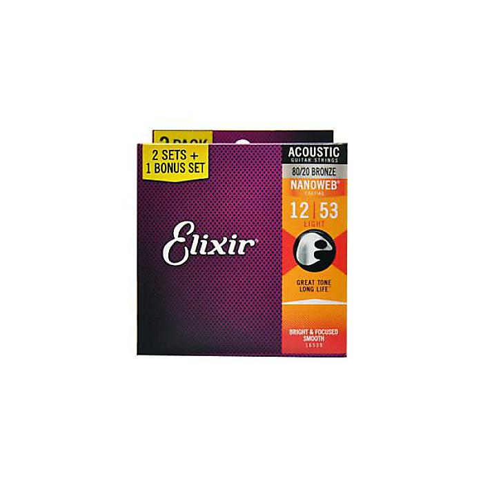 ELIXIR ( エリクサー ) / NANOWEB 80/20 Bronze Light 3-Pack #16539夏休みセール