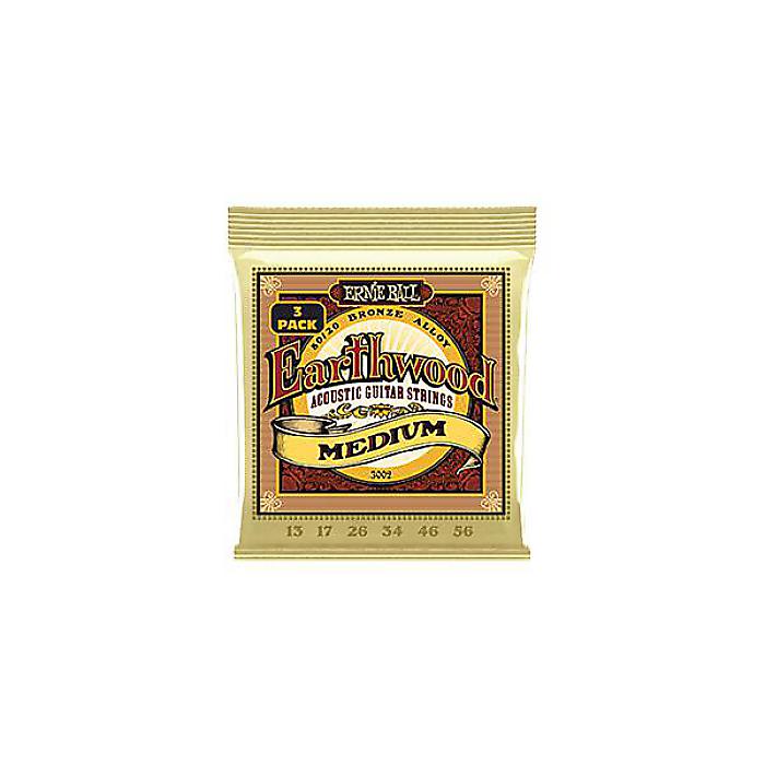 ERNIE BALL ( アーニー・ボール ) / MEDIUM EARTHWOOD 80/20 BRONZE ACOUSTIC GUITAR STRINGS 13-56夏休みセール
