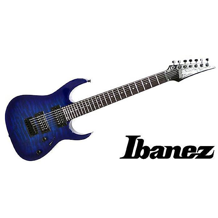 楽天市場】Ibanez GRG7221QA-TBB (Transparent Blue Burst) 7弦