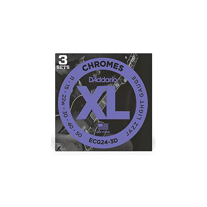 DADDARIO ( ダダリオ ) / ECG24-3D 3Pack XL Chromes Flat Wound Jazz Light夏休みセール