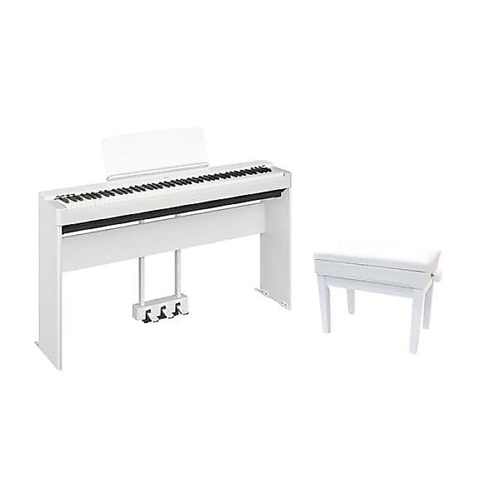 YAMAHA ( ヤマハ ) / P-225WH 電子ピアノ 専用スタンド+3本ペダルセット+椅子セット夏休スペシャル