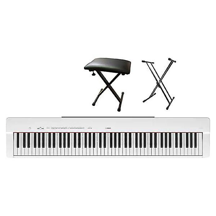 YAMAHA ( ヤマハ ) / P-225WH 電子ピアノ X型スタンド+椅子セット夏休スペシャル