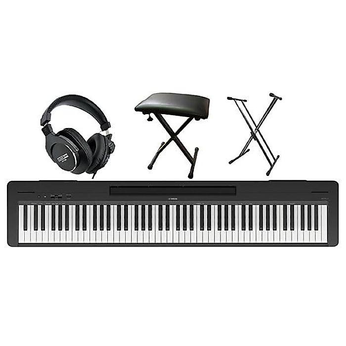 YAMAHA ( ヤマハ ) / P-145B 電子ピアノ X型スタンド+椅子+ヘッドホンセット夏休スペシャル 58,859円