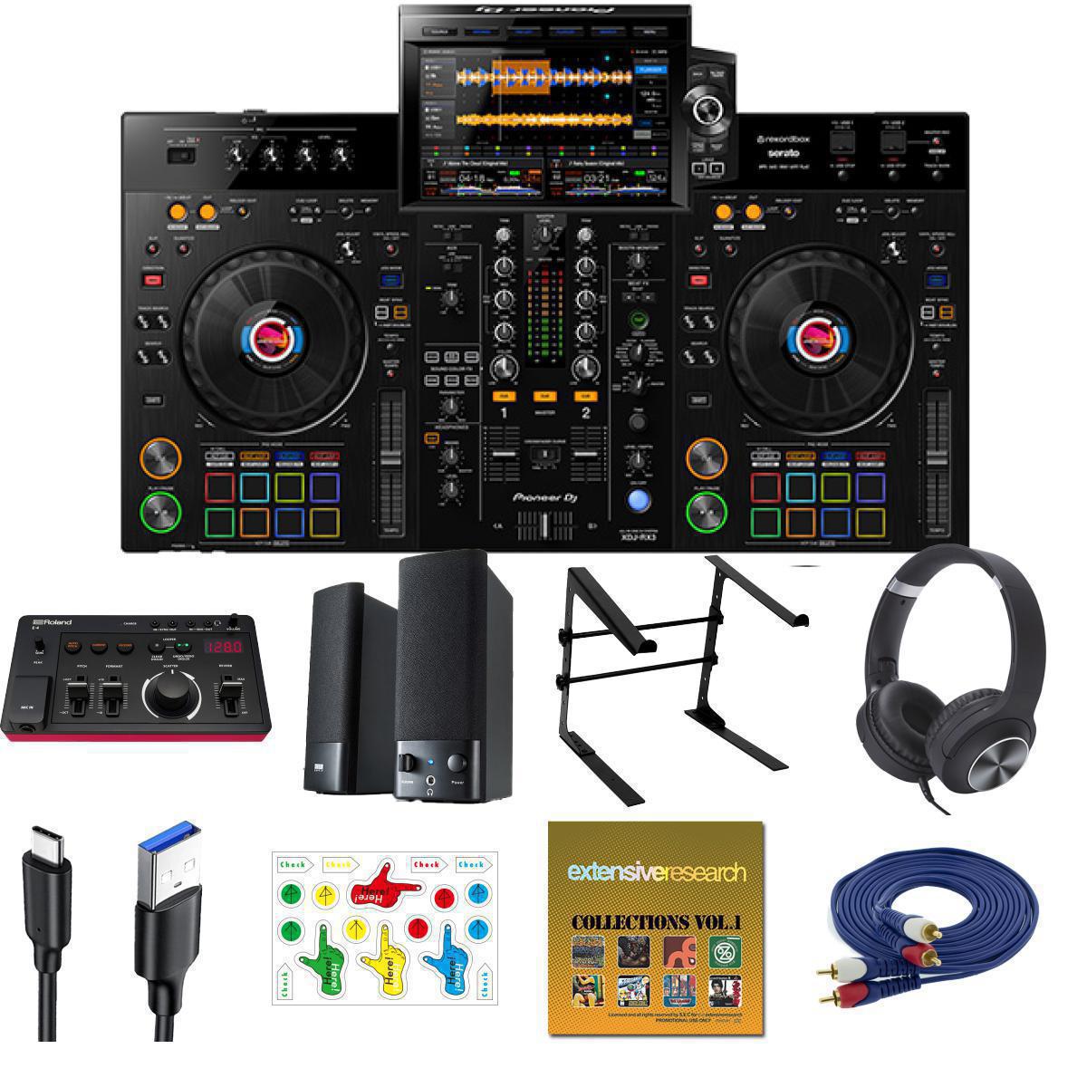 13大特典付 【ボーカルエフェクター付き初心者全部入り/マルチメディアスピーカーセット】Pioneer DJ(パイオニア) / XDJ-RX3_AIRA Compact E-4_MM-SPL2N3Op14_set新生活応援