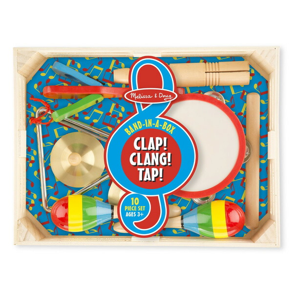 Melissa ＆ Doug(メリッサ＆ダグ) / Band-インチ-a-Box -  Clap! Clang! Tap! -  キッズ 打ち物 直輸入品夏休特別