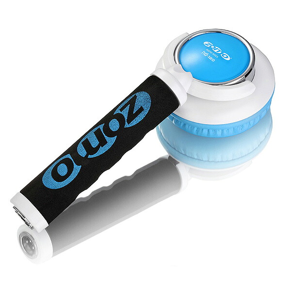 1大特典付 ZOMO / Stick Headphone HD-120 (White/Blue) 片耳ヘッドホン/スティック型 DJヘッドホン 【カールコード仕様】【ゾモ】夏休スペシャル｜ミュージックハウス フレンズ