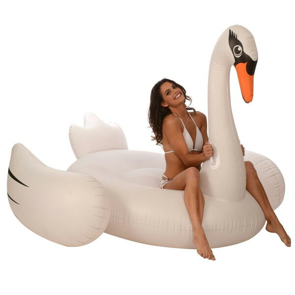 Kangaroo(カンガルー) / Giant Inflatable Jellyfish Pool Float 白鳥 釣り浮き輪夏休特別