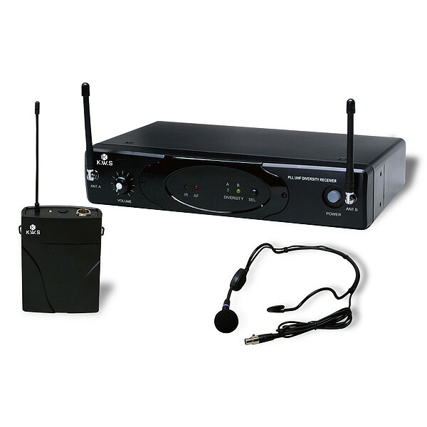K.W.S / KWS-899P/HM-38 ワイヤレスシステム ヘッドセットタイプ マイク夏休スペシャル