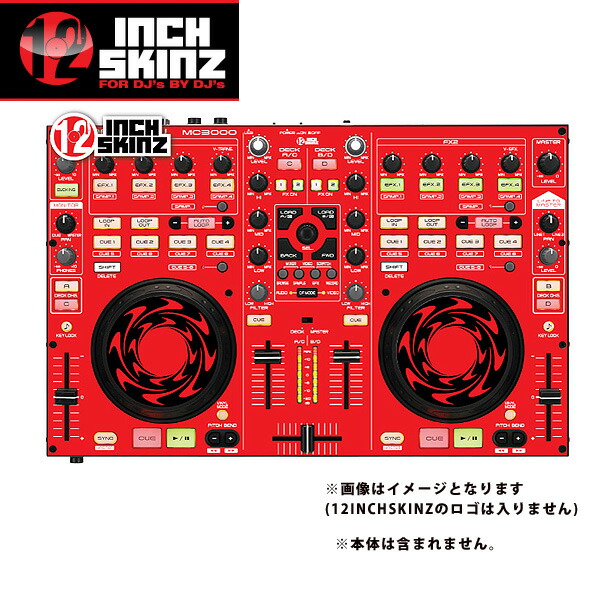 12inch SKINZ / DENON MC-3000 SKINZ (RED/BLACK) 【MC-3000用スキン】 4,466円
