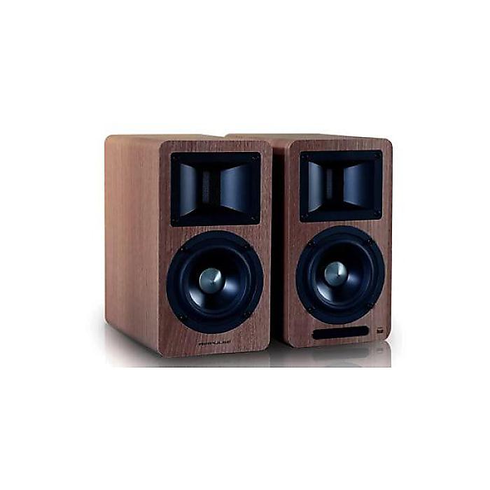 AIRPULSE ( 大気圏心臓の鼓動 )  / A80 Walnut ハイレゾ相応う能動的・金棒引き ぺア夏休特別 オーディオ-スピーカー-TV・オーディオ・カメラ