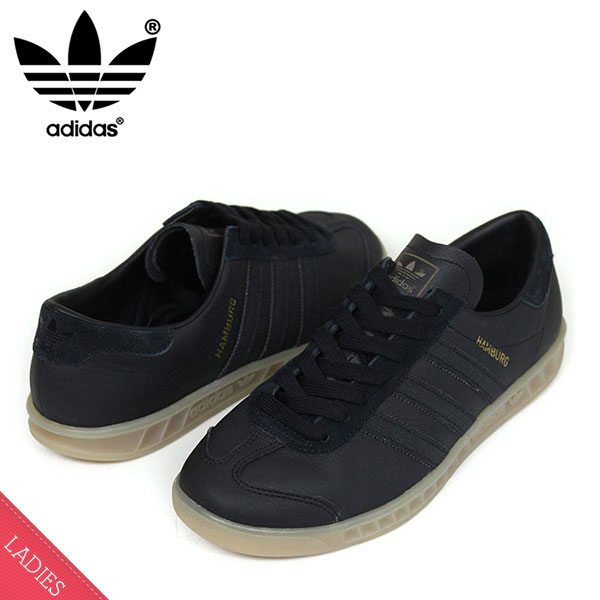 楽天市場 Adidas アディダス Humburg レディース スニーカー Black Gum ハンブルグ レディース ブラック ガムソール レザー 女性用 送料無料 S745 楽天 通販 Rcp Miami Records