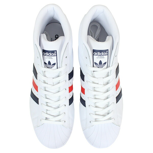 adidas pro model white with red stripes