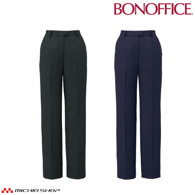 事務服 制服 BONOFFICE ボンオフィス 裾上げらくらくパンツ AP6261 A251シリーズ ノーブルトラッド ボンマックス 2025年秋冬新作 サイズ21号