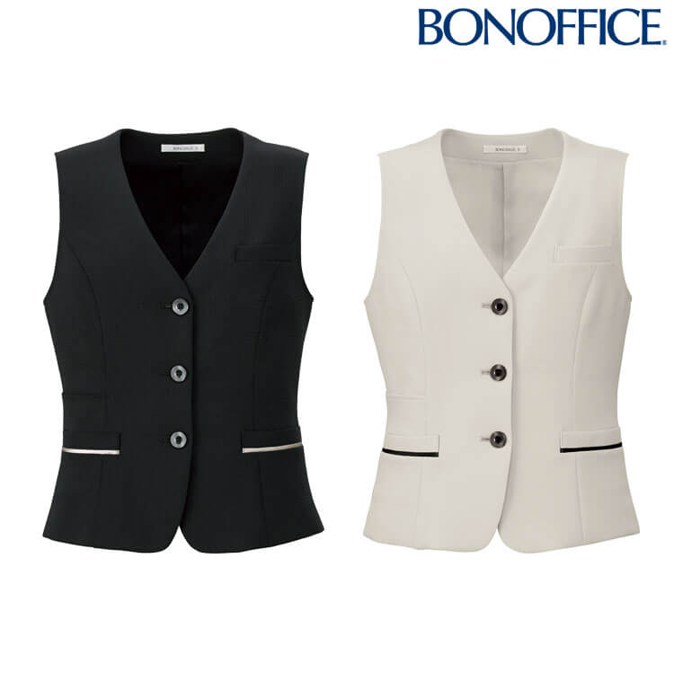 事務服 制服 BONOFFICE ボンオフィス ボンマックス ベスト BCV1109 サイズ21号 B2301シリーズ
