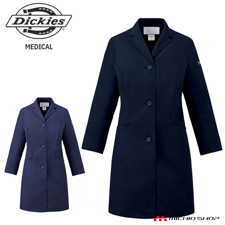 医療 介護 看護 制服 FOLK フォーク Dickies ディッキーズ レディスシングルコート 2538NP