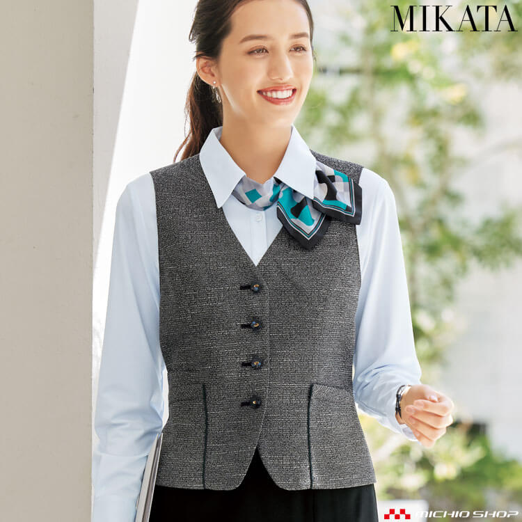 事務服 制服 セレクトステージ 神馬本店 シャンナーレ ベスト WN80V ポライトツイード