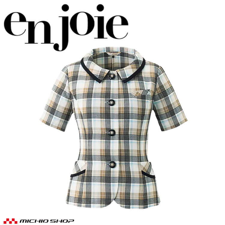 事務服 制服 en joie アンジョアオーバーブラウス 26665 春夏｜ミチオショップ
