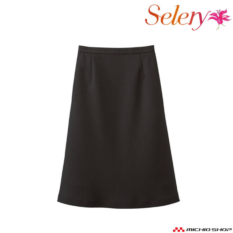 事務服 制服 オフィス セロリー selery Aラインスカート S-12529 2025年秋冬新作 ココアミニチェック サイズ21号・23号
