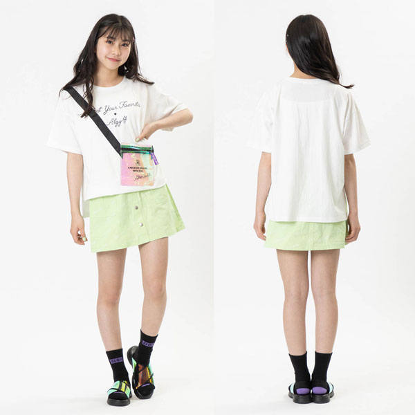 送料無料！2021夏【ALGY/アルジー】接触冷感インパン付き総柄スカート≪130cm140cm150cm160cm≫FOエフオーキッズ子供服キッズ女の子女児子どもジュニア通学スカート小学生中学生