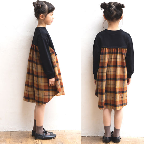 2021人気の 40％OFF 2021秋冬tチェック 切り替え ワンピース≪90cm 100cm 110cm 120cm 130cm 140cm≫子供服  キッズ スカート 女の子 女児 子ども かわいい おしゃれ お出かけ www.tonna.com