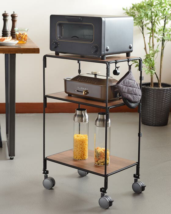 品質満点 スタイリッシュ 02 Bws Bow キッチンワゴン テーブルワゴン おしゃれ 日本製 トースター置き 西海岸 鉄筋 インダストリアル シンプル キッチン収納 Drlubricants Com