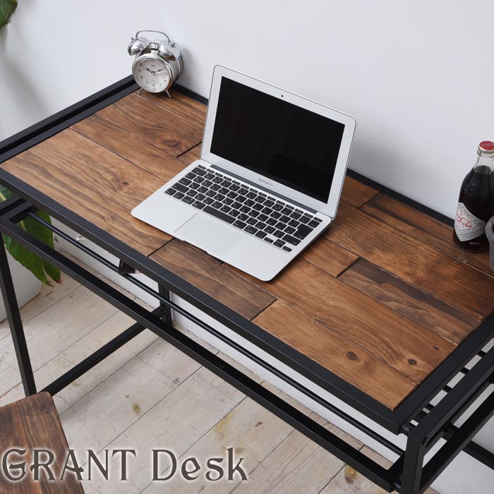 楽天市場】【横幅140cm】ヴィンテージ アイアンウッドデスク｜VINTAGE