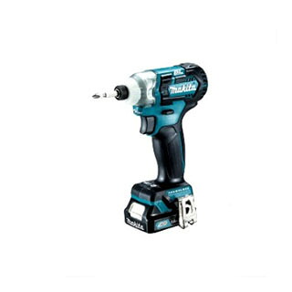 マキタ 充電式インパクトドライバー 10.8V/1.5Ah ＜TD111DSHX・青＞ バッテリ2個 充電器 ケース付【ベーシックタイプ シンプル 充電式電動ドライバー セット品 女性 電池式 小型 コンパクト 電動ドライバードリル 電動ドリル 電気ドリル 】