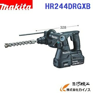 マキタ 充電式ハンマドリル 24mm (SDSプラスシャンク) ＜ HR244DRGXB ＞ 18V 6.0Ah ブラック 黒色 バッテリ・充電器・ケース付 セット品 ビット別売 【 通販 おすすめ 人気 価格 安い】