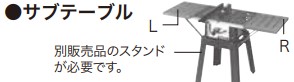 マキタ サブテーブル(R) <192797-6>|三河機工 カイノス 店